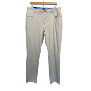 Johnnie-O Pants Osprey Cotton Blend Performance Golf Seal Gray Size 36 X 34 NWT